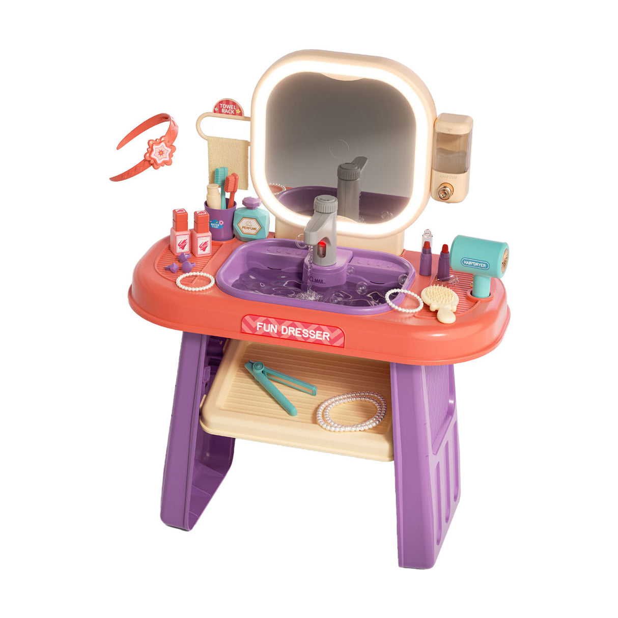 Vanity and washbasin with tap