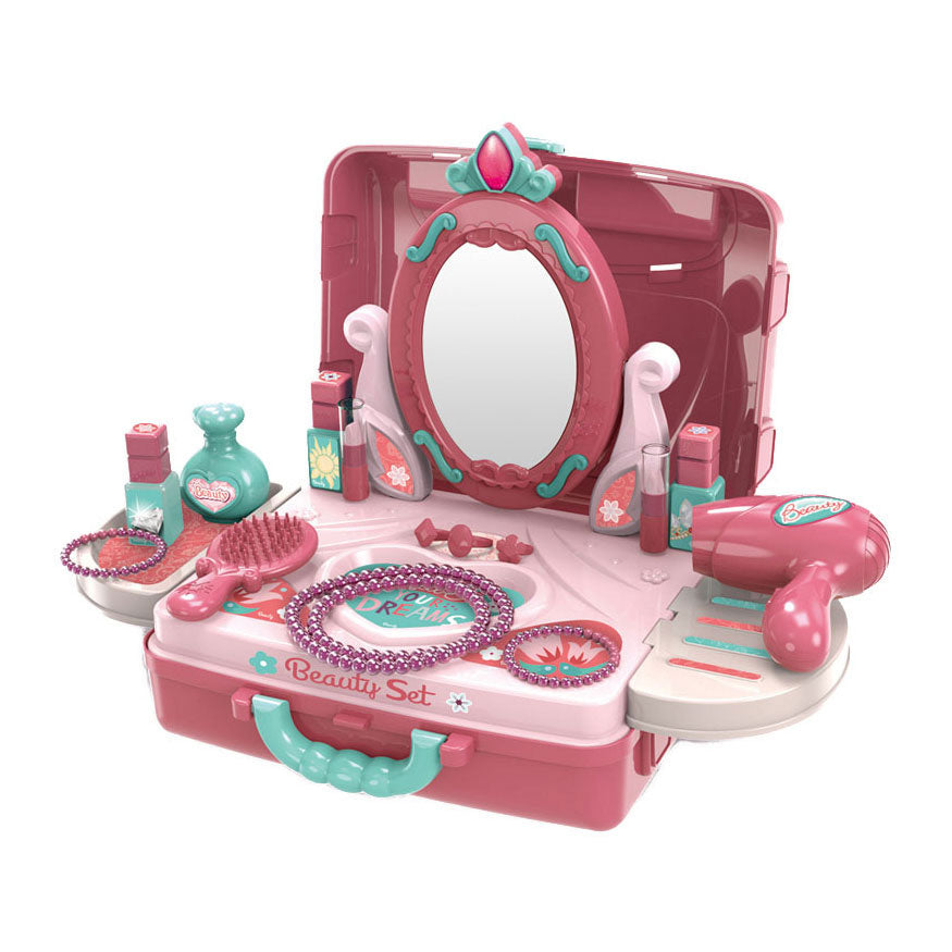 Dressing table in carrying case