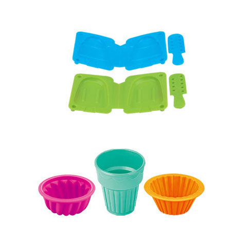 Clay set for making ice cream - 3 colours of clay - 6 pcs.