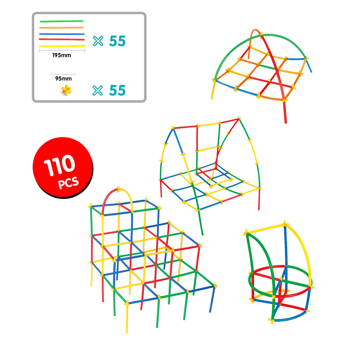 Building blocks, 110 pcs.