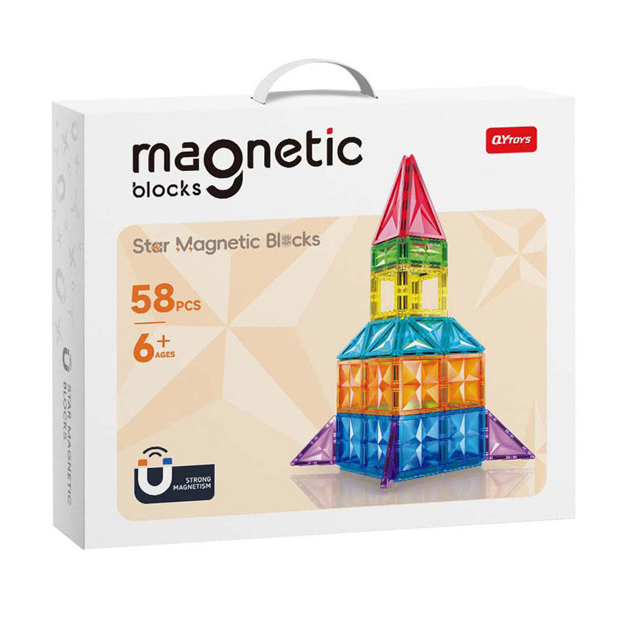 Magnetic building set - 58pcs.