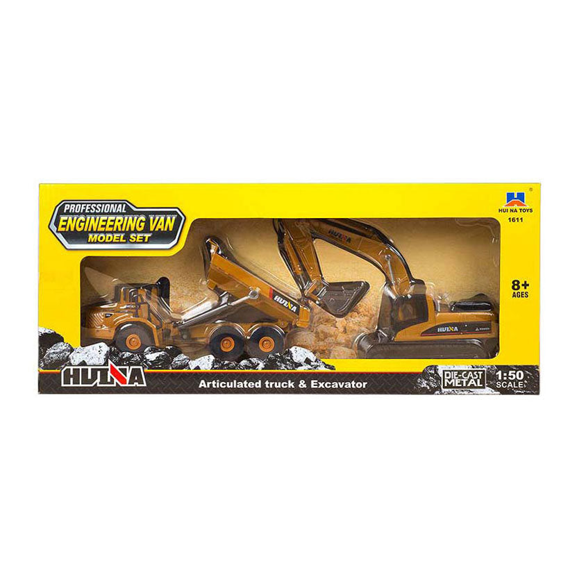 Metal construction vehicles - 2-piece 1:50