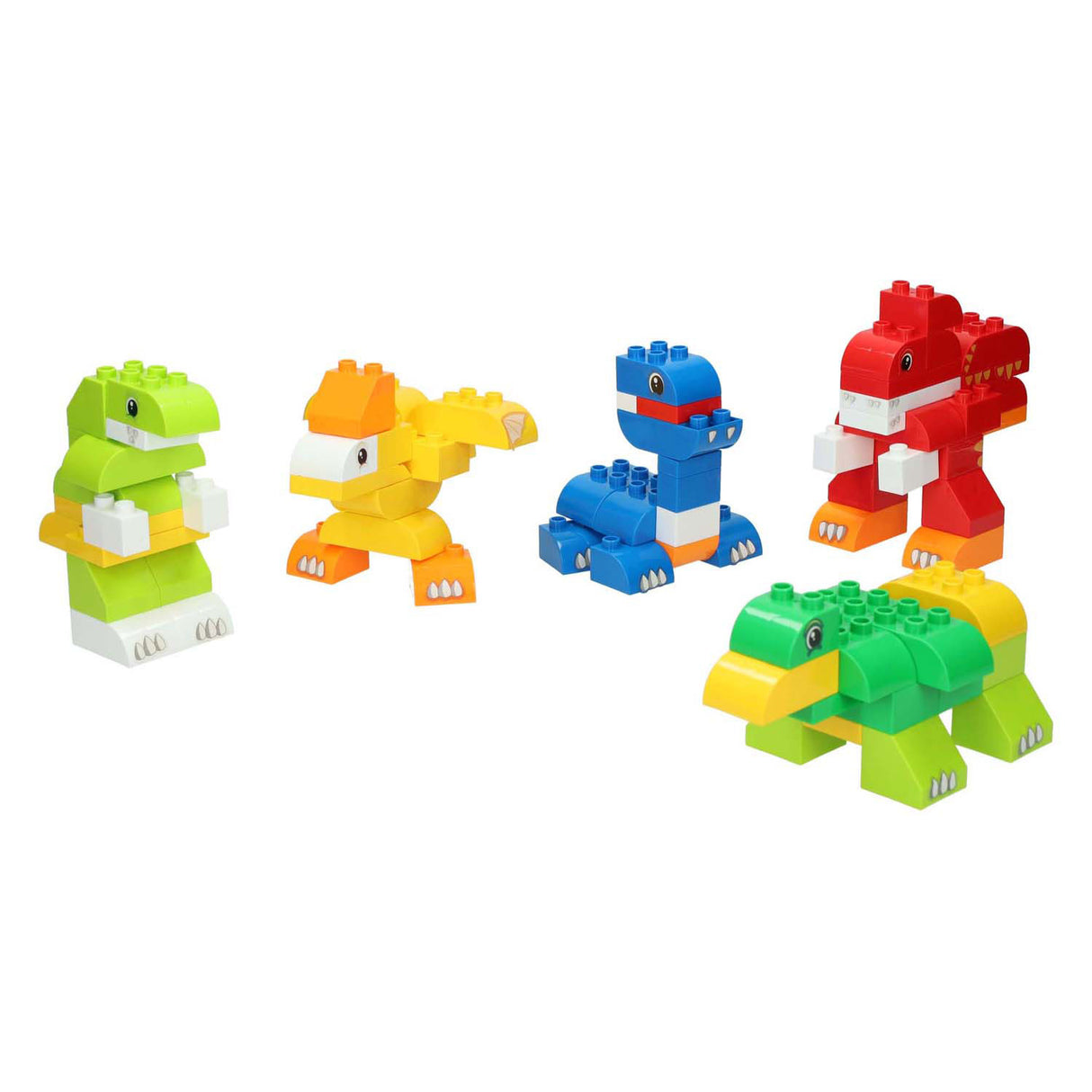 Dinosaur building set in storage box - 84 pcs.
