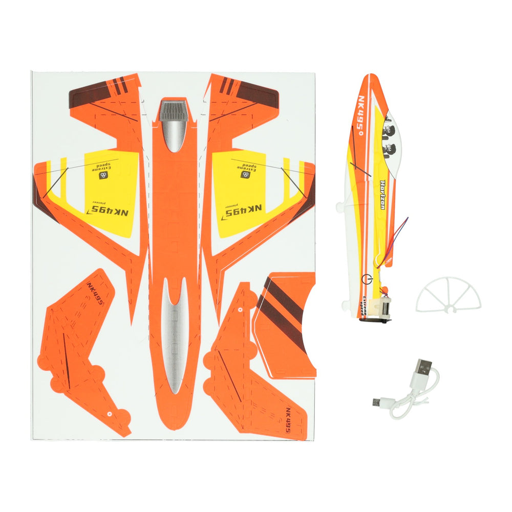 Airplane construction kit with working propeller
