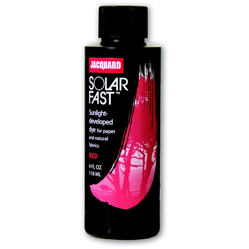 Jacquard solarfast - light-sensitive dye, red (104), 118 ml 1 bottle