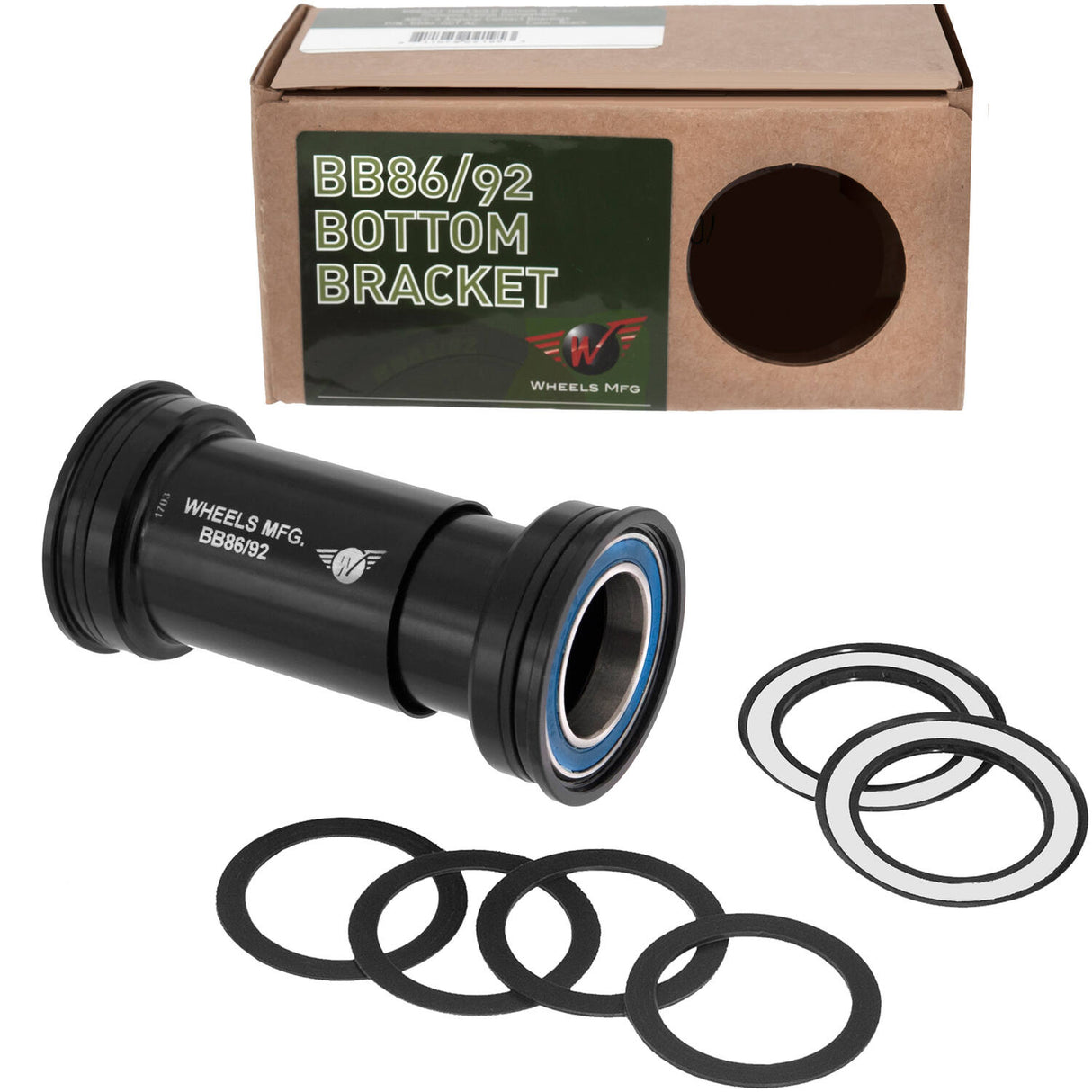 Kola výroba kol mfg spodní držák lisfit BB86 92 Shimano Abec 3 Black