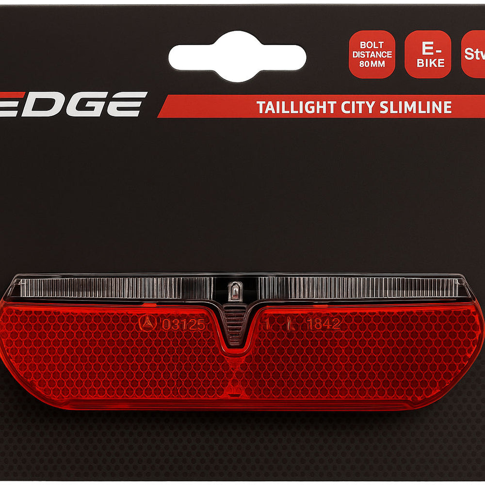 Edge Dragerachterlicht City Slimline 50 80mm E-Bike 6-48Volt