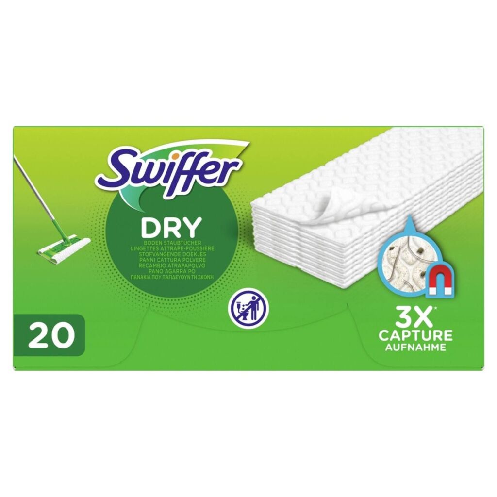 Swiffer dry dust-catching floor cloths 20 pieces