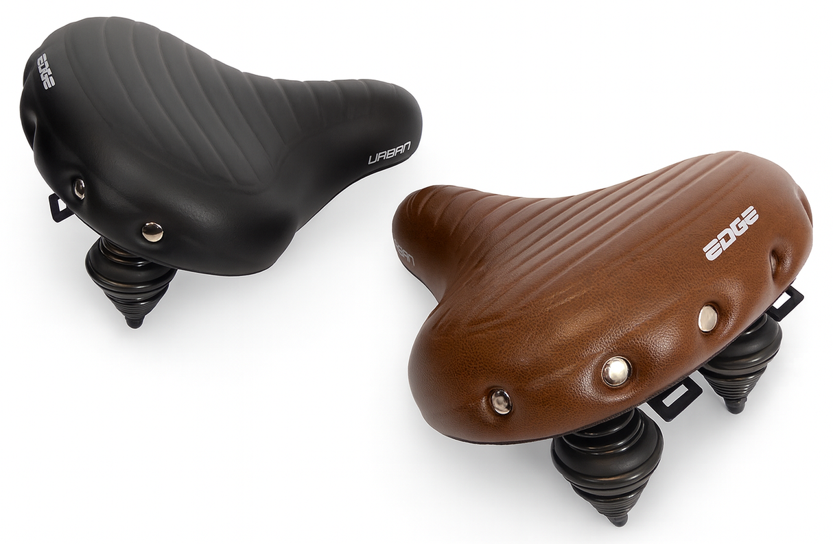 Edge Fietszadel Urban XL Wave bruin
