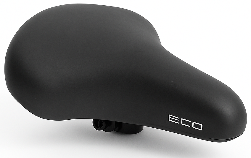 Edge City Eco Bicycle Saddle - Black (on card)