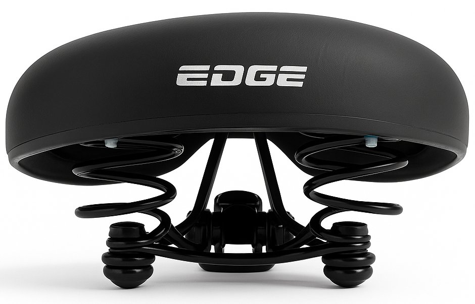 Edge City Eco Bicycle Saddle - Black (on card)
