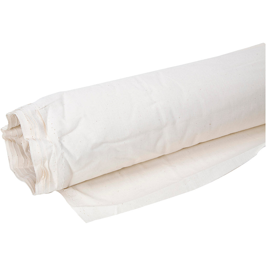 Gewassen katoenen canvas, b: 150 cm, 105 gr, naturel, 25 m 1 doos
