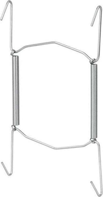 Portaplatos tomado-metaltex 9-18cm plateado