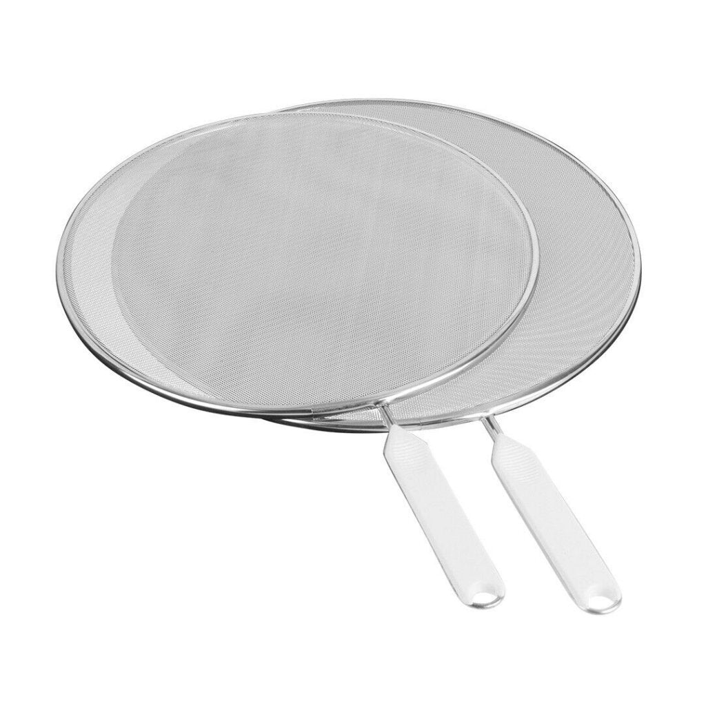 Metaltex anti-splash screen 26 + 29 cm white stainless steel handle