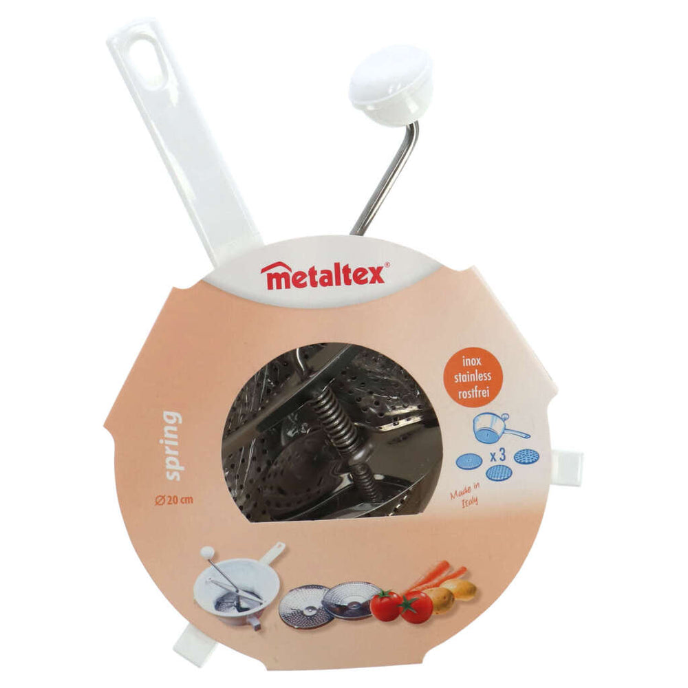 Metaltex passing sieve 20 cm stainless steel white