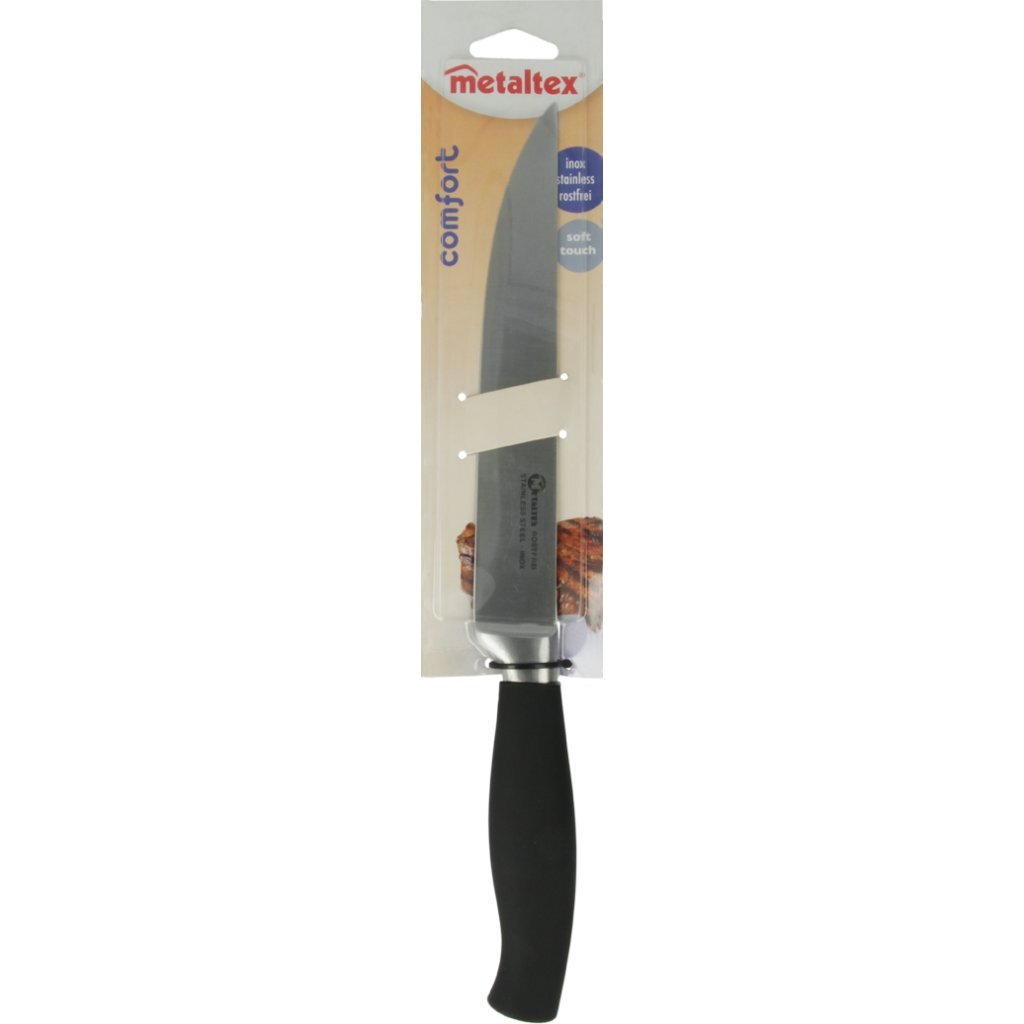 Metaltex comfort carving knife 33 cm black stainless steel