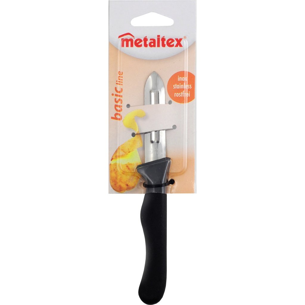 Metaltex basic line peeling knife 25 cm black stainless steel