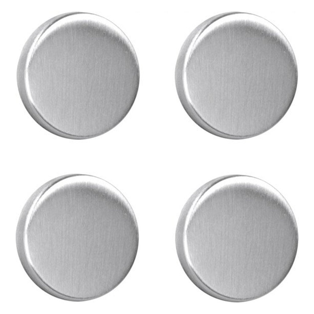Metaltex magneter runda 4 delar rostfritt stål