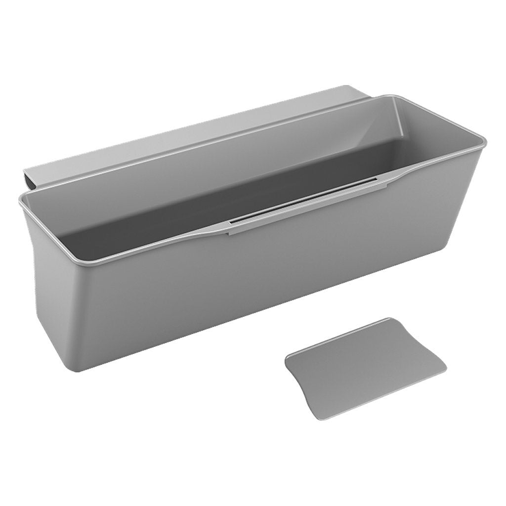 Metaltex clean tex countertop waste bin 35x16x13 cm gray