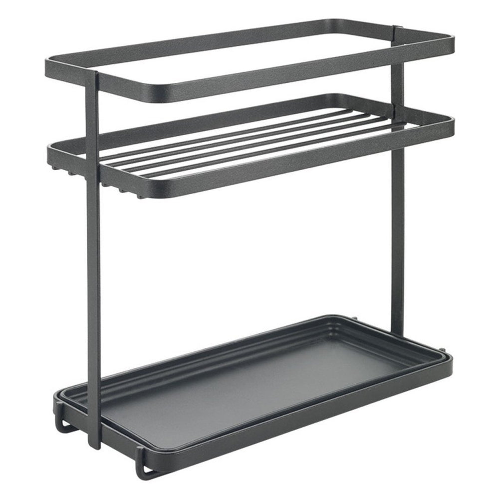 Metaltex spice rack 2 levels 23x11x22 cm black metal