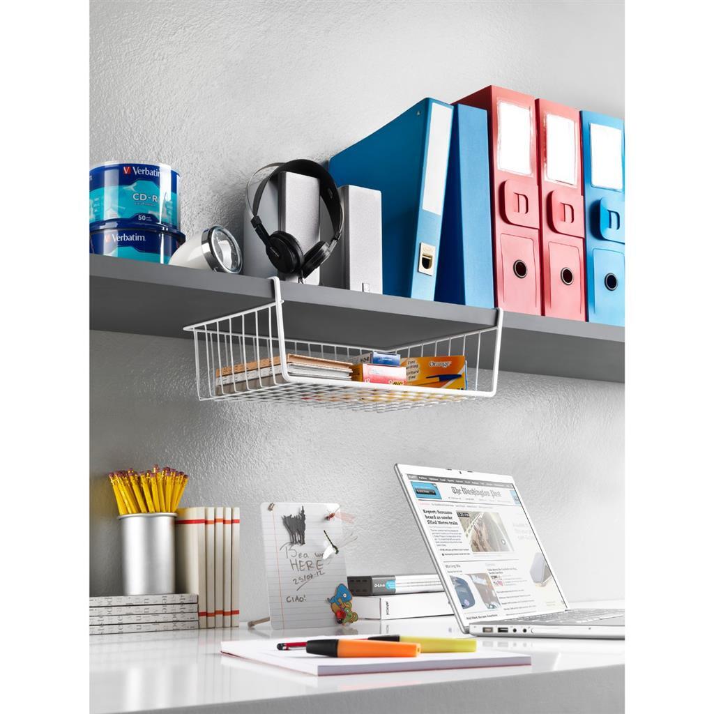 Metaltex hanging basket 40x26x14 cm white metal