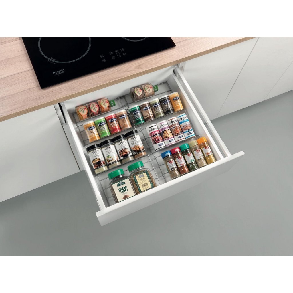 Metaltex smart kitchen sliding spice rack 26 51x47x3 cm silver
