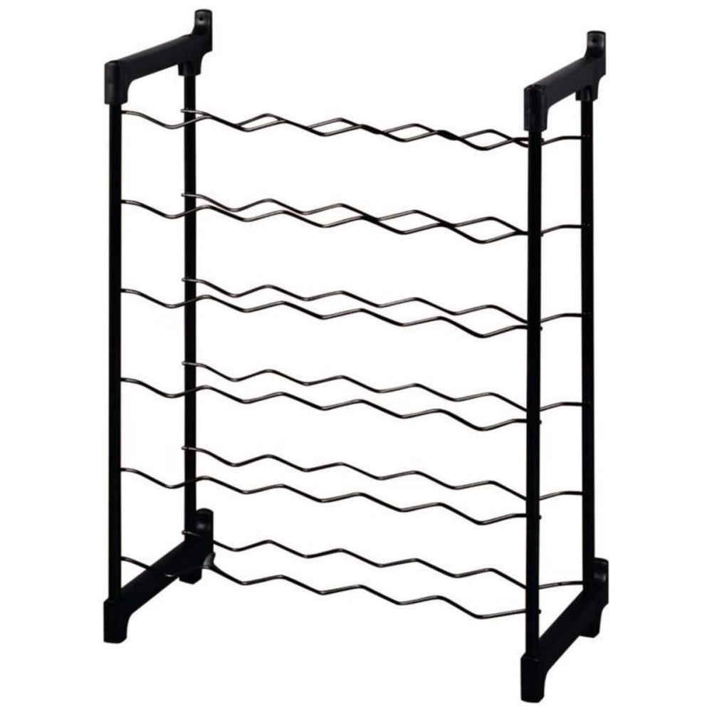 Tomado-metaltex chianti wine rack for 30 bottles 68x50x26 cm black