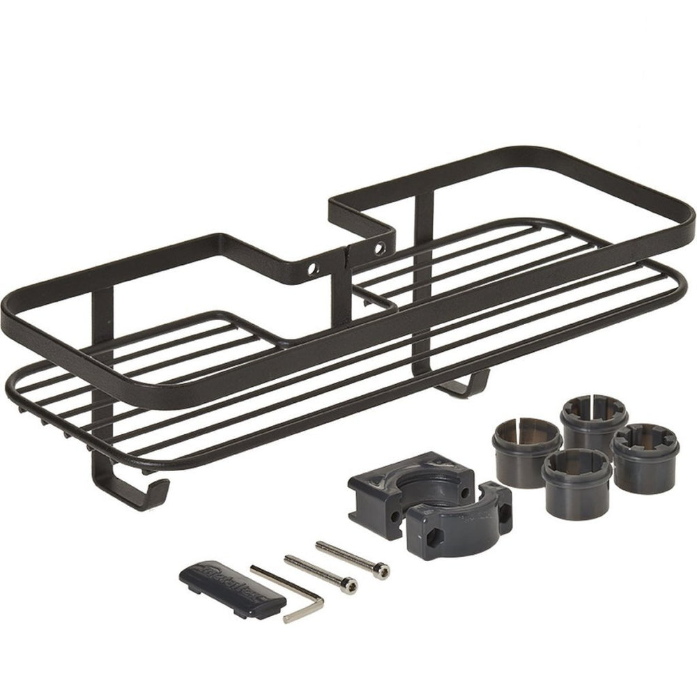 Metaltex shower rack 29x11x9 cm matt black