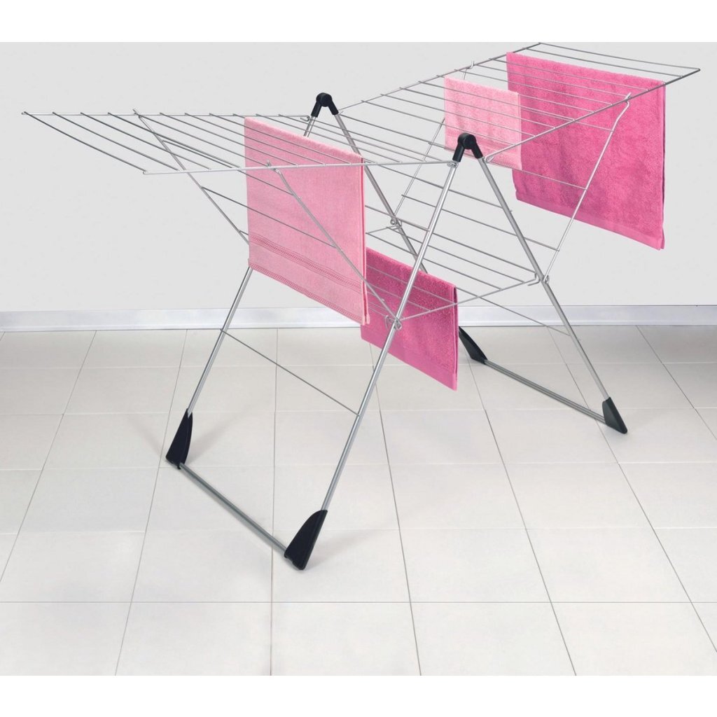 Metaltex Tomado- Vento drying rack silver 110 x 177 x 66 cm