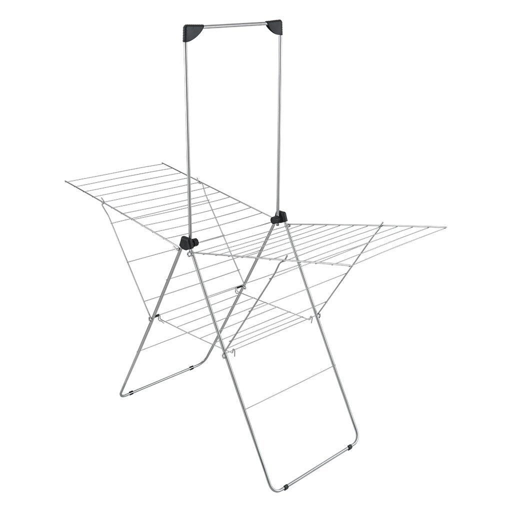 Metaltex monsoon drying rack 30 m drying length silver