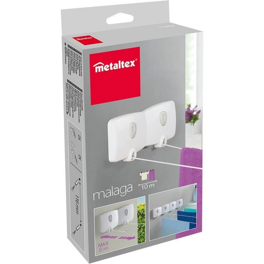 Suszarka ścienna Metaltex Malaga biała