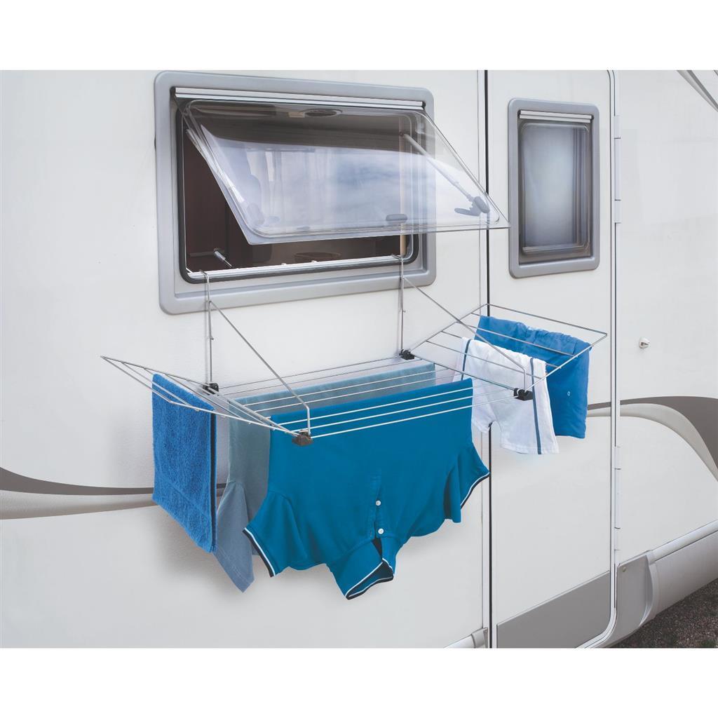 Metaltex tomado hanging drying rack tilburg 12m silver-gray