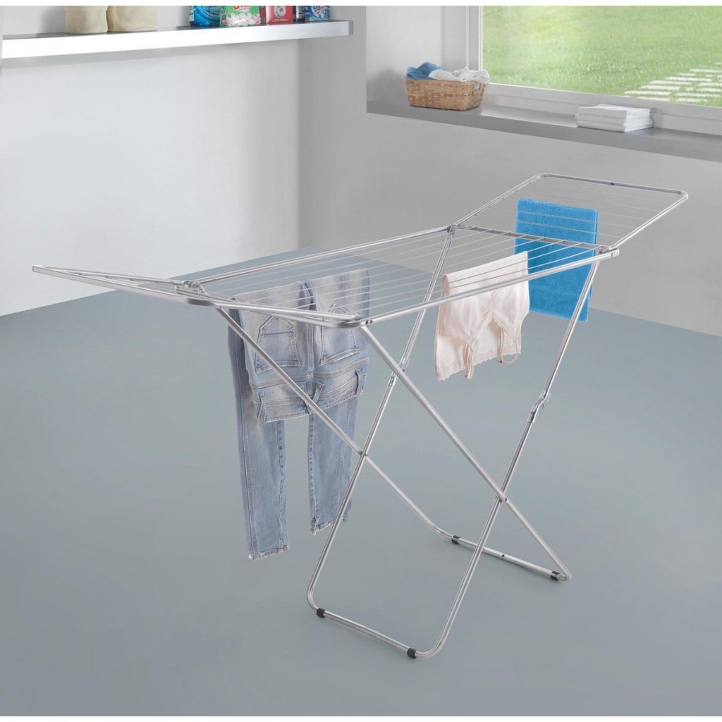 Estendal Metaltex vulcano tec 18 m linha de secagem 55x180 106x100 cm prata