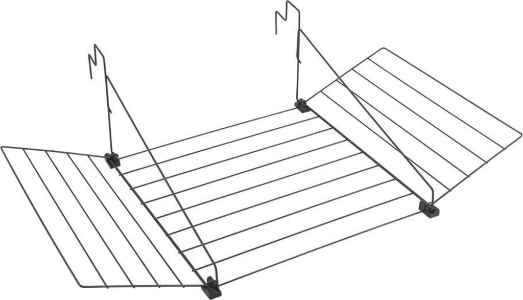 Metaltex Tomado hanging drying rack Tilburg 12m matt black