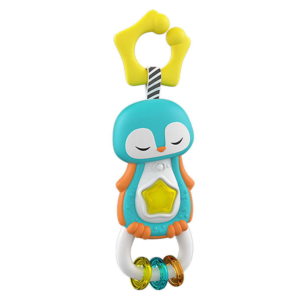 Clementoni Puppelchen Pinguin rattle + Liicht an Toun