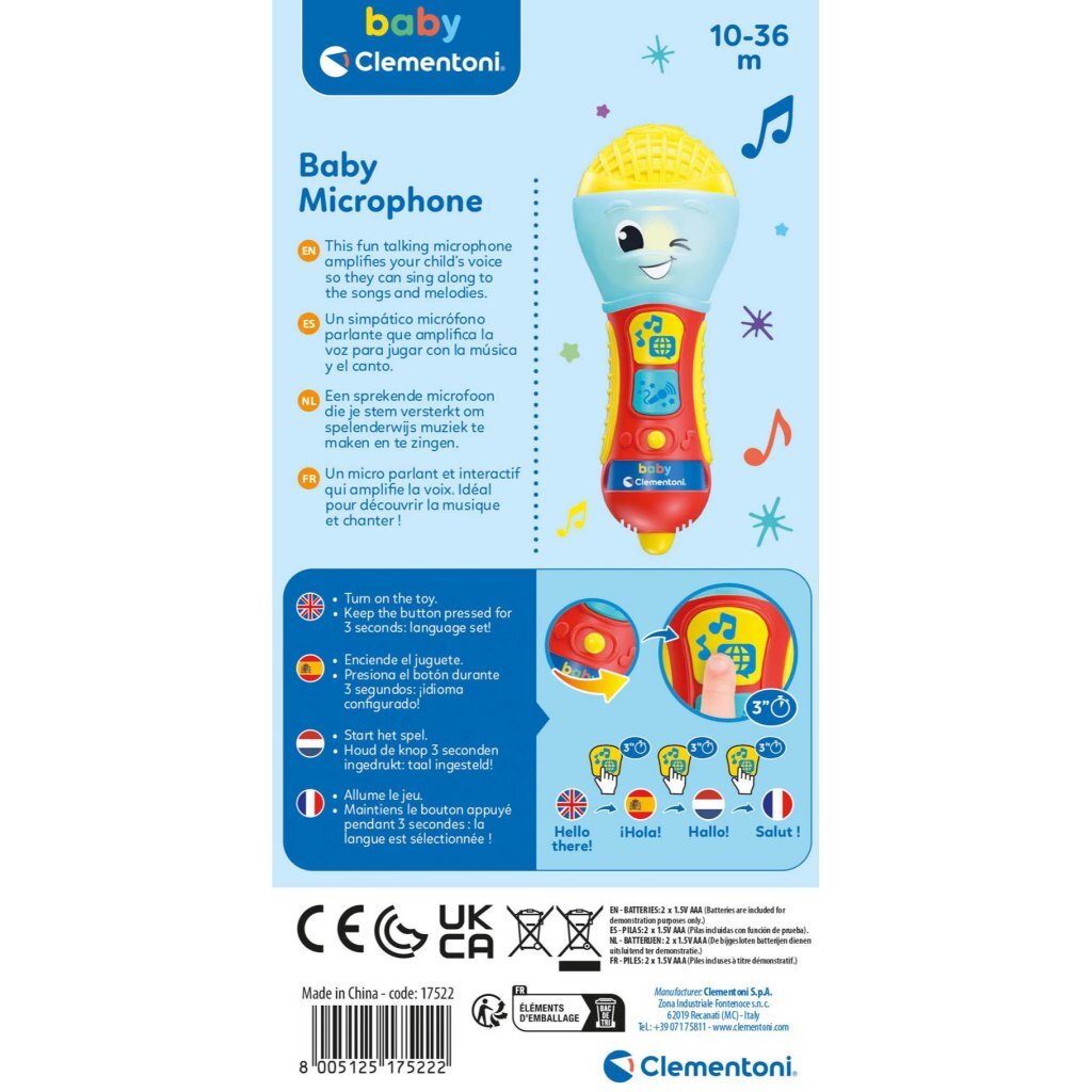 Clementoni baby musical microphone