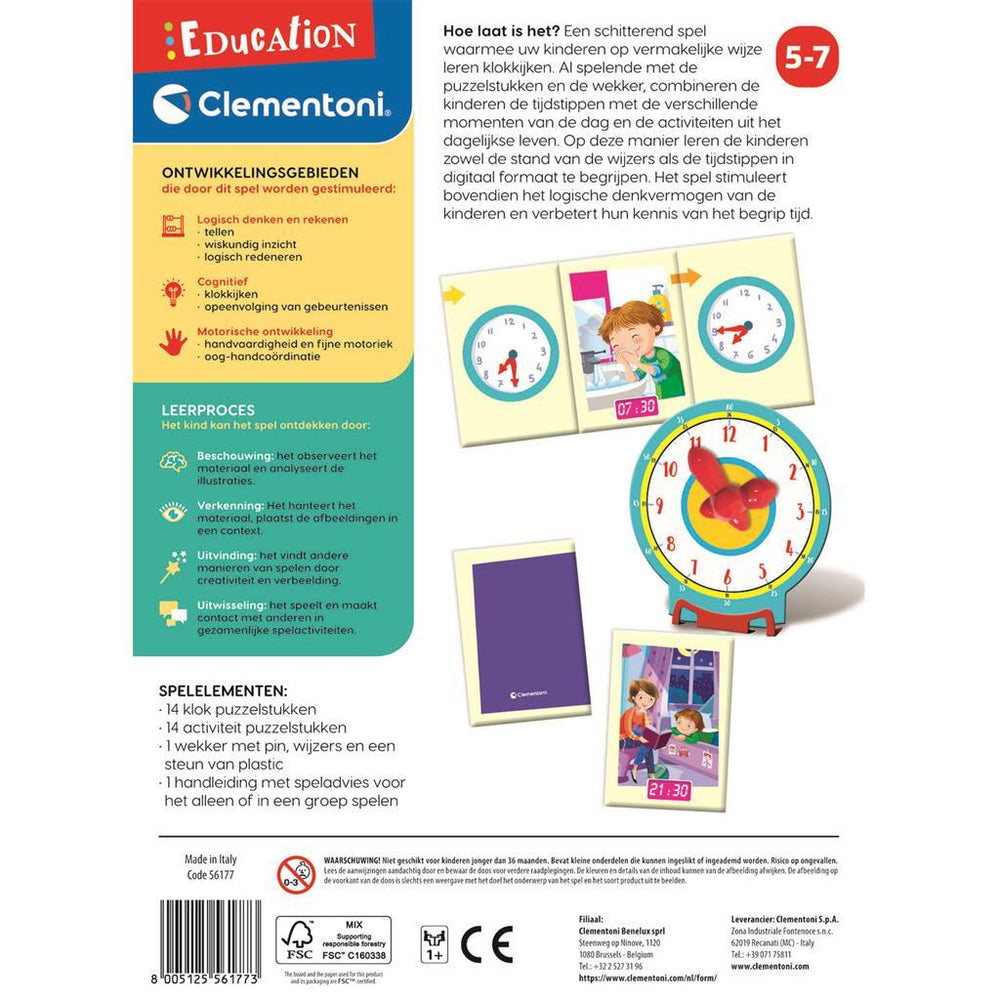 CLEMENTONI EDUCACIÓN ¿Qué hora es?