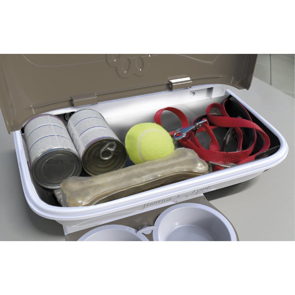 Bama pet dog food bowl 48x27x42 cm taupe