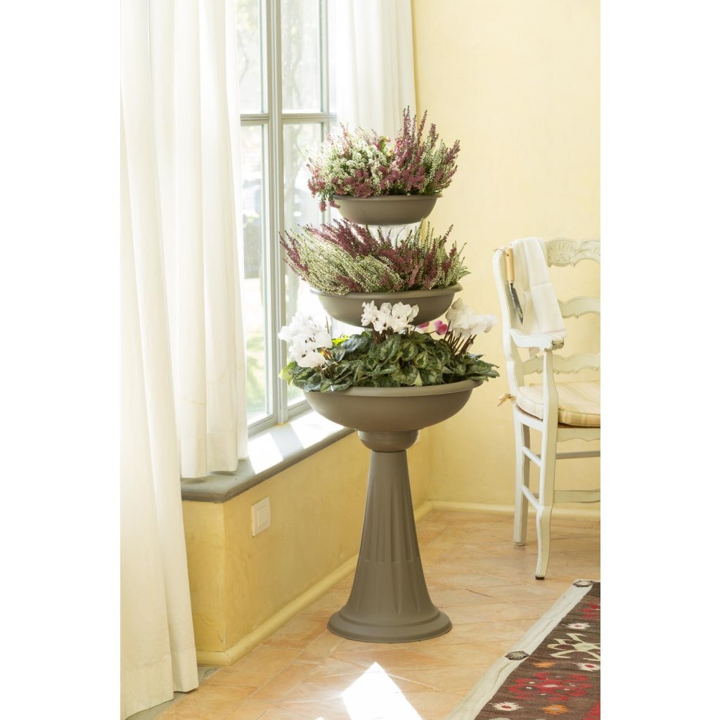 Bama trevy fioriera planter 50x114 cm taupe