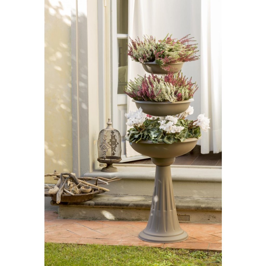 Bama trevy fioriera planter 50x114 cm taupe