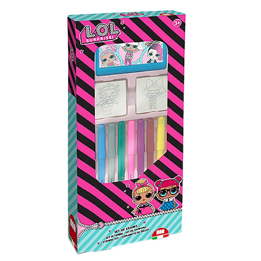 Multiprint L.O.L. Ensemble de tampon surprise avec des stylos en feutre