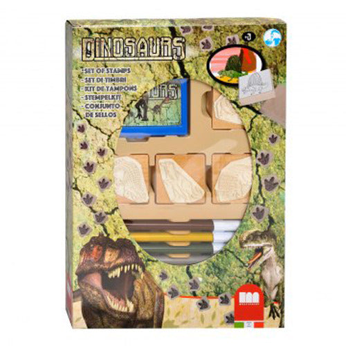 Basis-Stempelbox Dino + Filzstifte