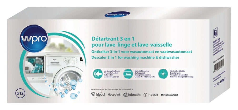 Wpro 484000008801 descaler dishwasher washing machine 600 g