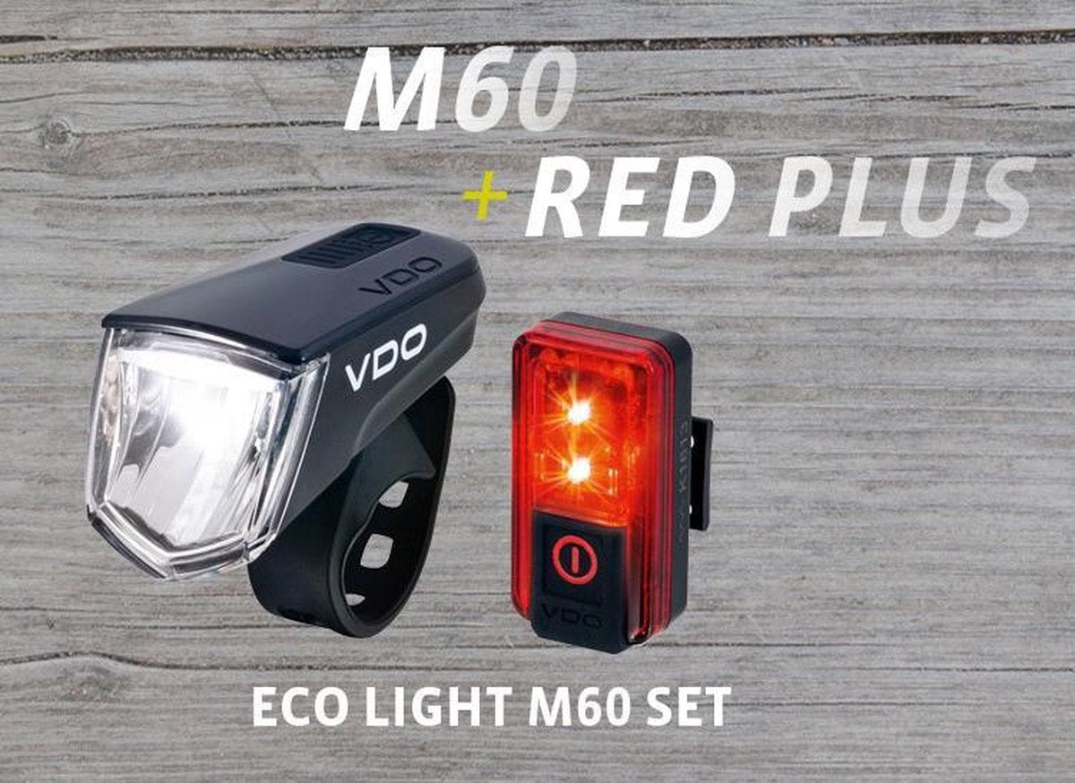 Belysningsset VDO Eco Light M60 USB + Red Plus USB
