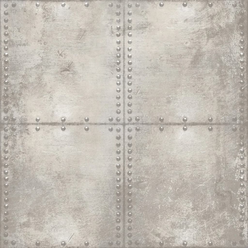North Wall Wallpaper Urban Friends Coffee Concrete Blocks Gray and White