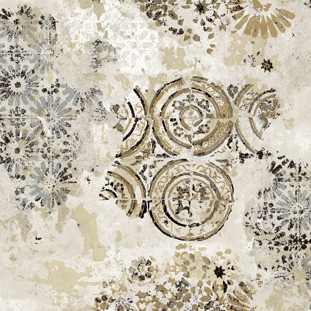 North Wall North Wall Wallpaper Zero Ethnic Circles sand-colored