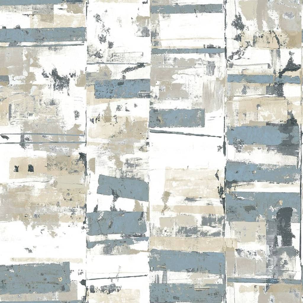 Wallpaper North Wallpaper Friends Coffee Industrial Weathered Blue Metallic