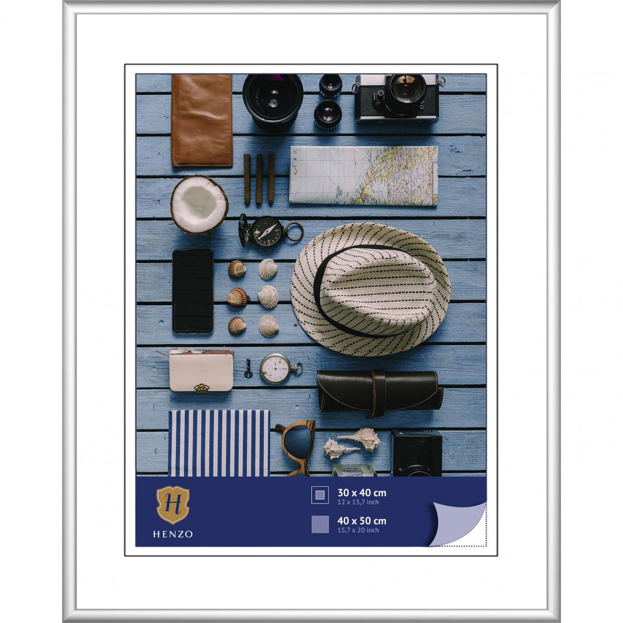 Henzo fotolijst napoli 40x50cm zilver