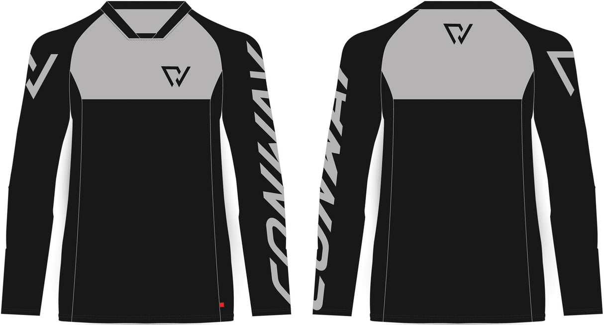 Conway long sleeve shirt freeride jersey ls freeride jersey ls size s black gray