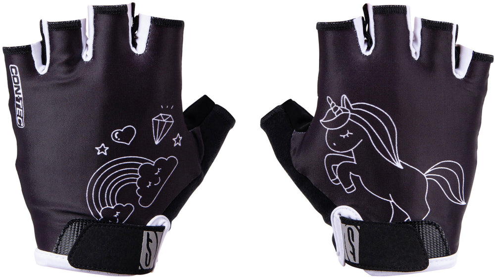 Contec children's glove unicorn ct glove unicorn black white - s